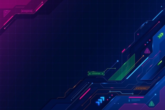 科技感游戏计分板深蓝色背景