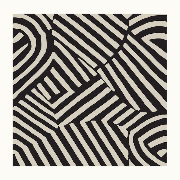 现代抽象几何图案花纹