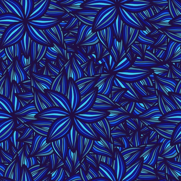 花卉花朵无缝平铺花纹