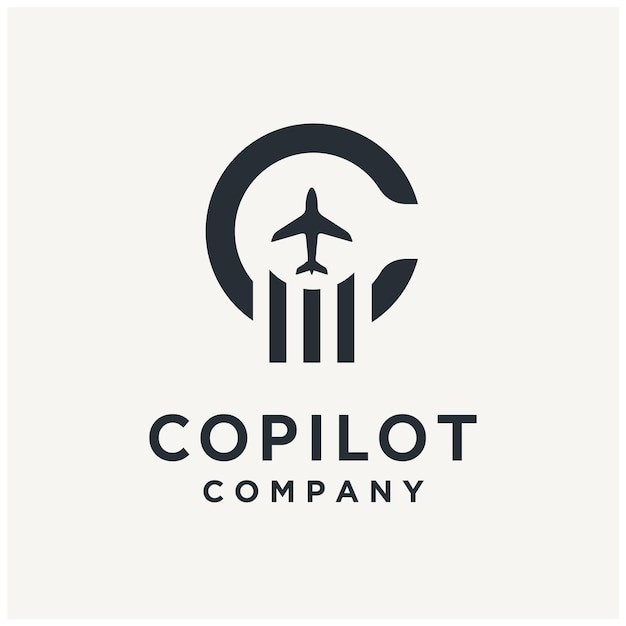 飞机子母c标志logo