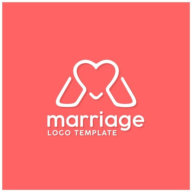 爱心婚礼婚庆公司标志logo