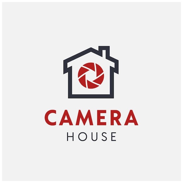 房子镜头光圈摄影工作室标志logo