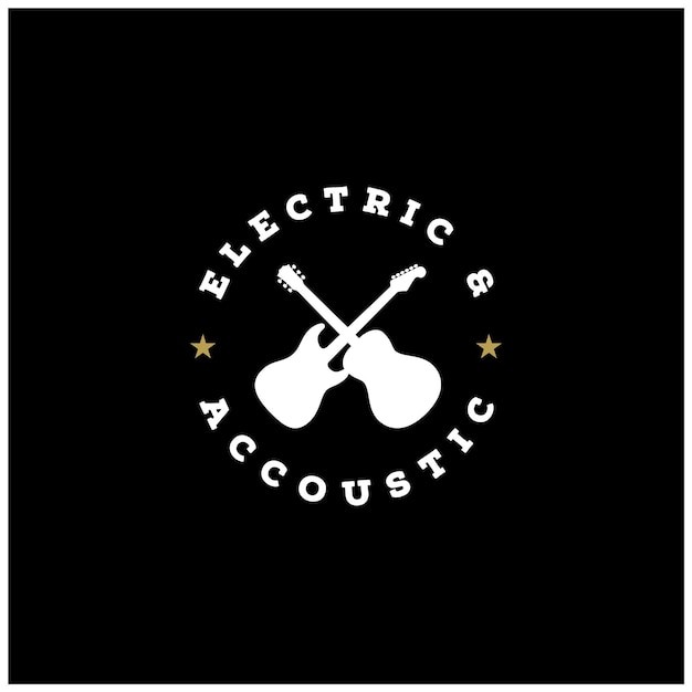 乐队乐团吉他标志logo