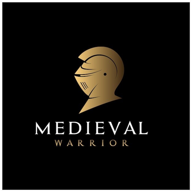 中世纪欧洲骑士头盔标志logo