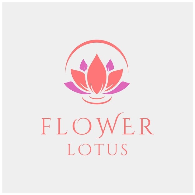 莲花女性护理养生spa标志logo