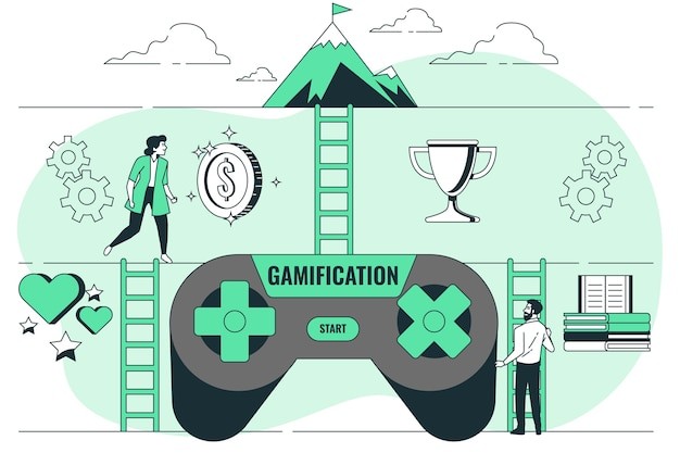 游戏化概念插画