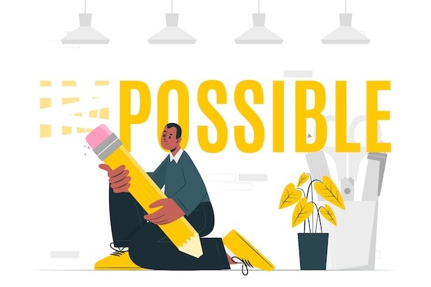 并非不可能概念插画