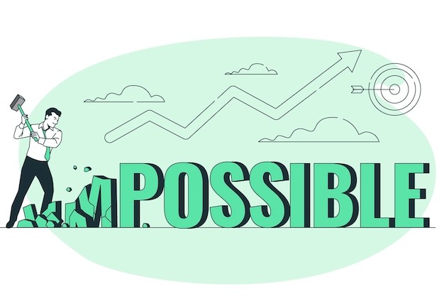 并非不可能概念插画