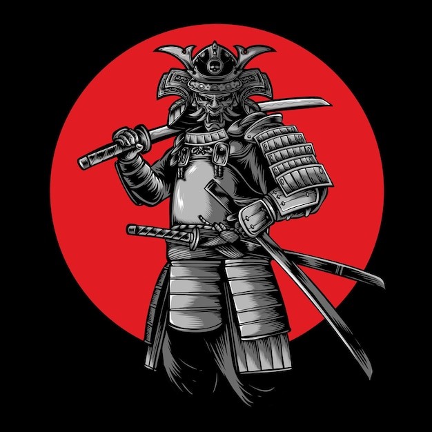 日本武士插画