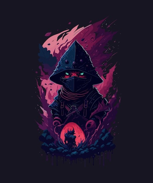 恶魔猎人数字艺术插画