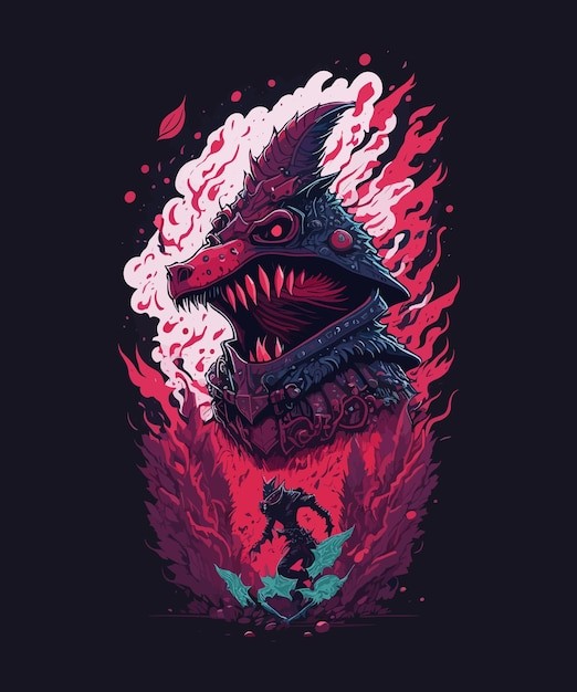 恶魔猎人数字艺术插画