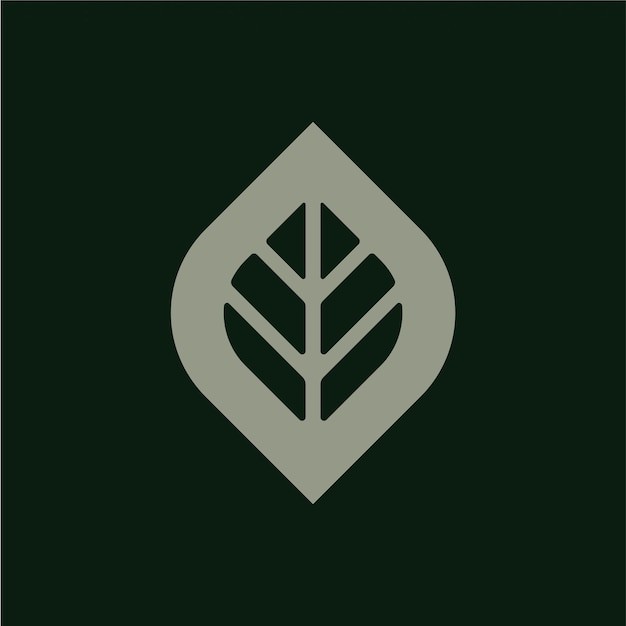 植物叶子标志logo