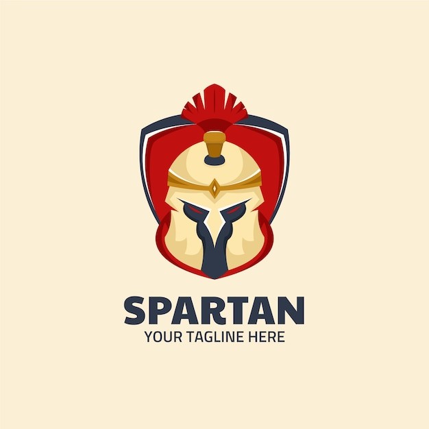 斯巴达头盔标志logo