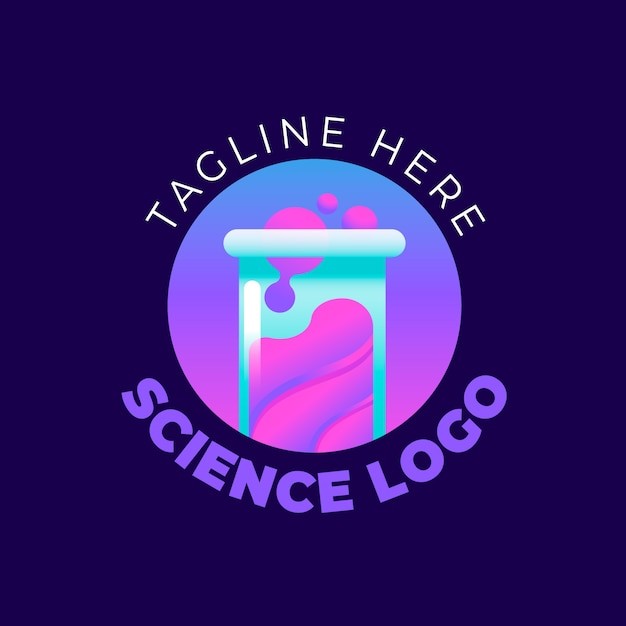 科学实验试管标志logo