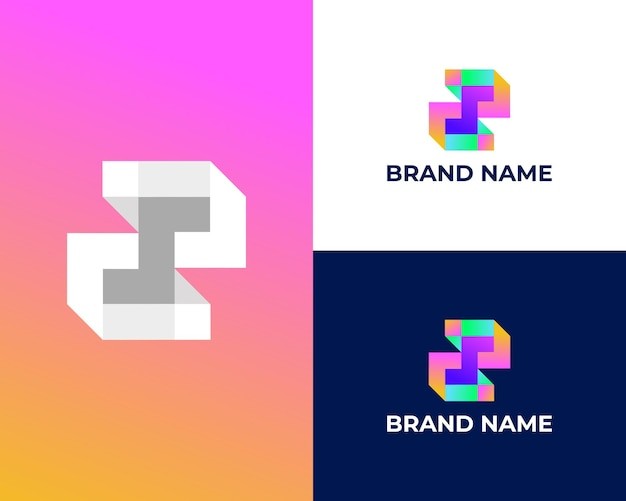 字母sz像素风格标志logo