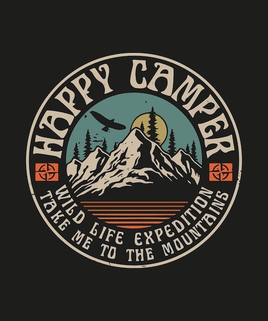 山脉大山户外探险旅游标志logo