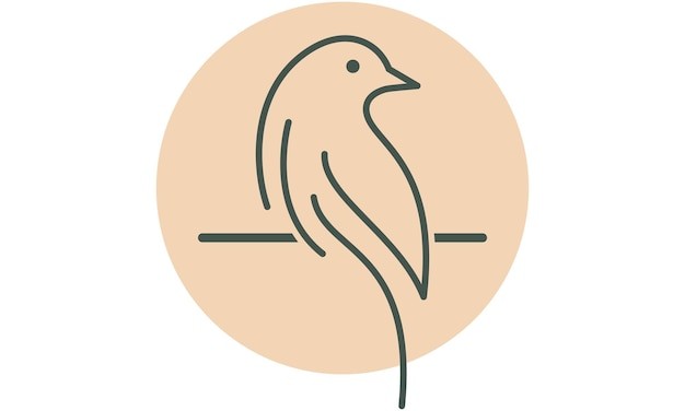 抽象的鸟标志logo