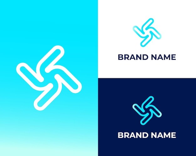 字母x飞镖标志logo