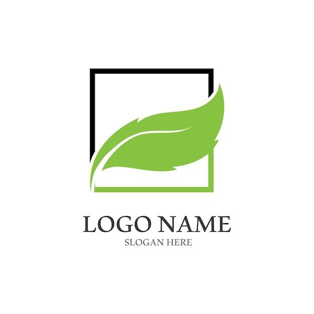 树叶绿叶标志logo