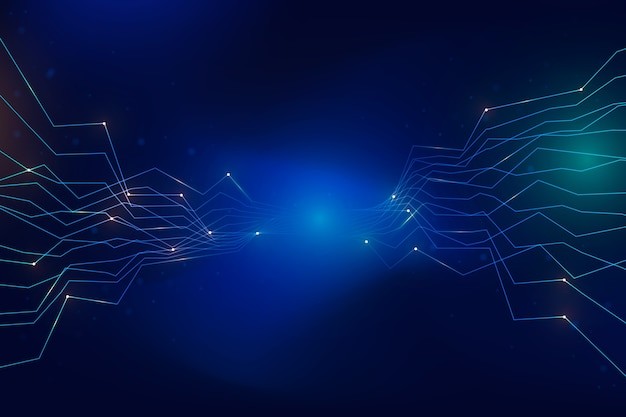 蓝色科技线条背景