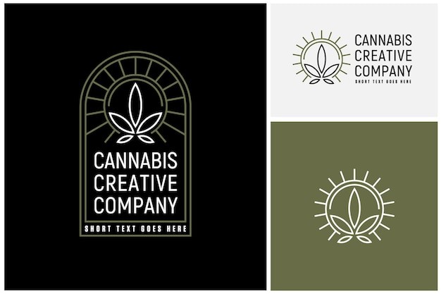 植物叶子标志logo