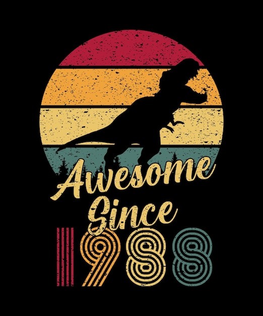 复古恐龙1988标签