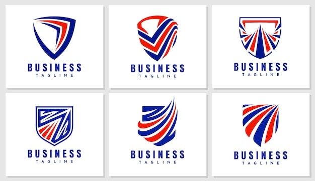 商业资讯公司盾牌标志logo