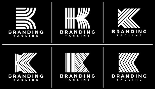 线条字母K标志logo