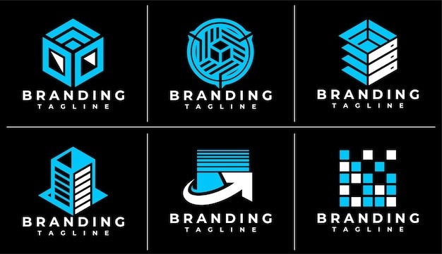 现代科技标志logo