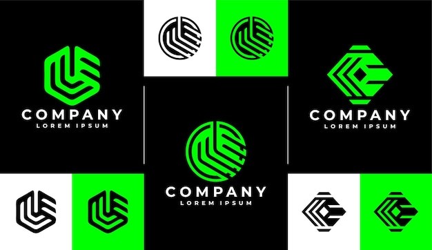 现代科技字母me标志logo