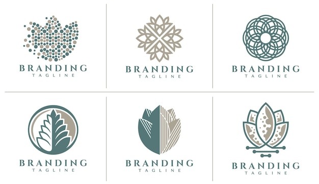 花瓣花朵标志logo