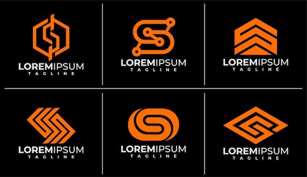 科技字母s标志logo