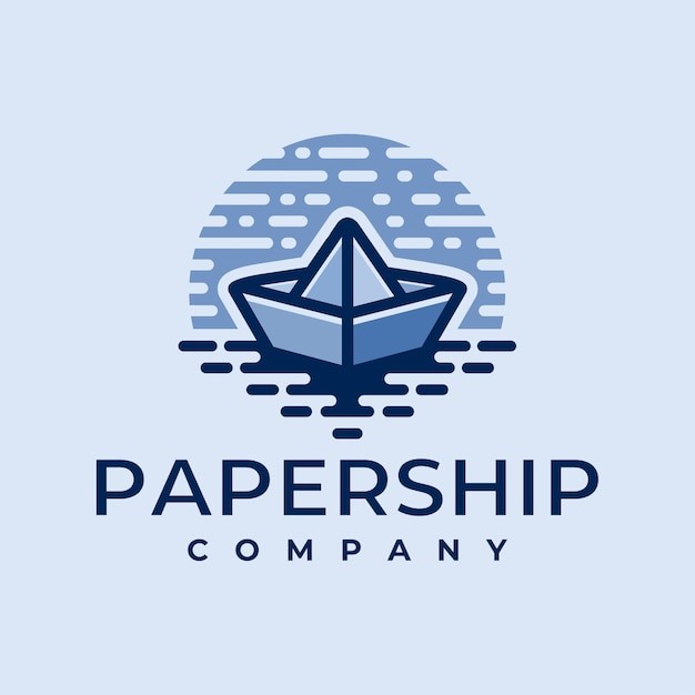 纸船标志logo