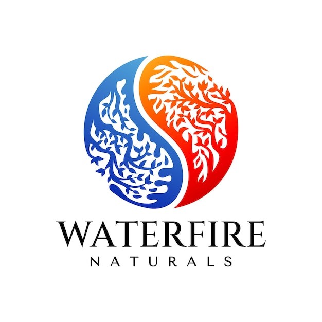 阴阳植物标志logo