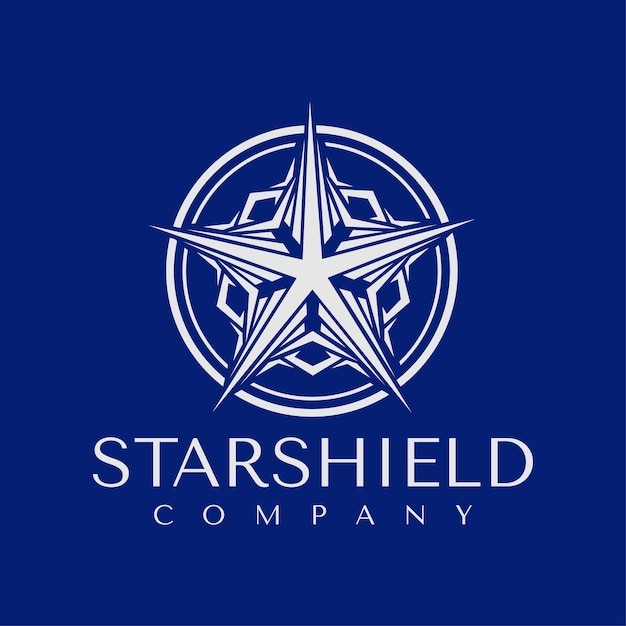 星形圆形标志logo