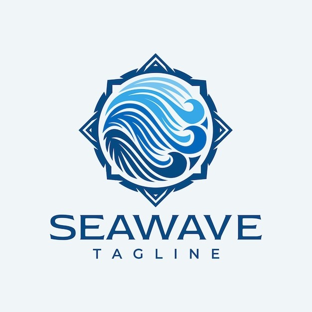浪花海浪标志logo