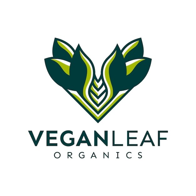 素食食品蔬菜标志logo