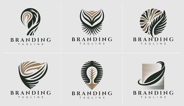 绿色生态有机标志logo