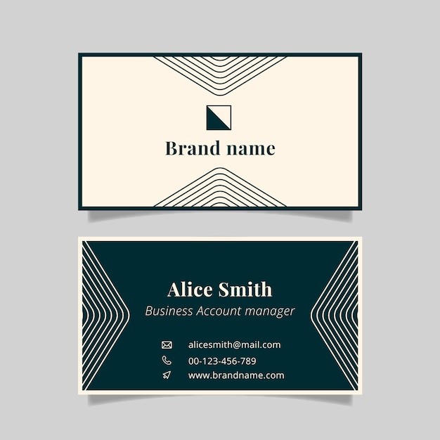 现代简约名片模板