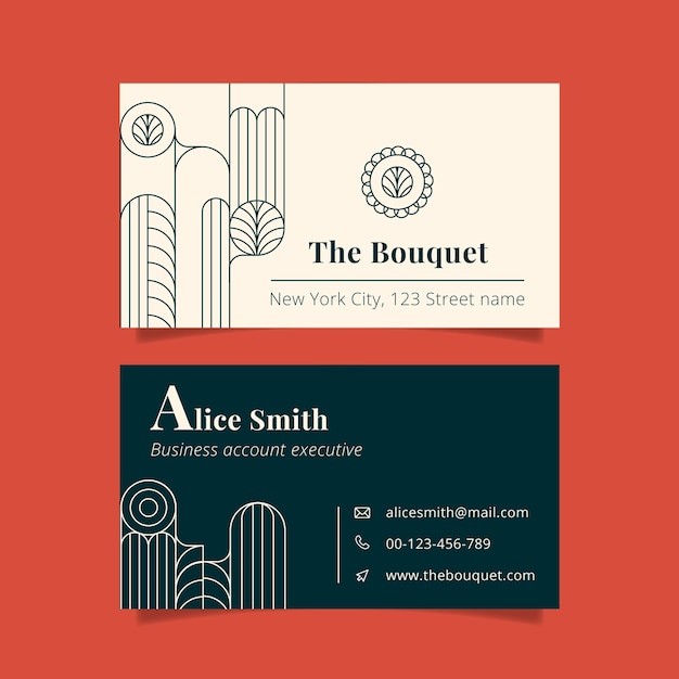 现代简约名片模板