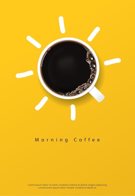 咖啡海报广告模板