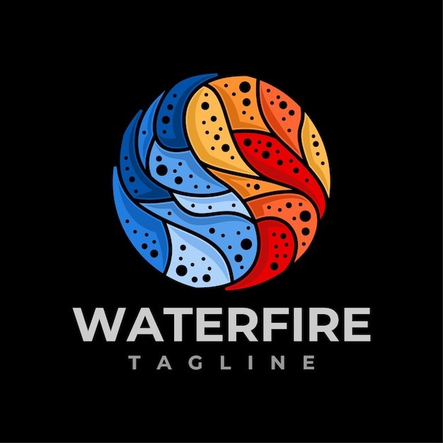 谁活抽象阴阳图形标志logo