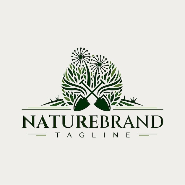 自然植物植树标志logo