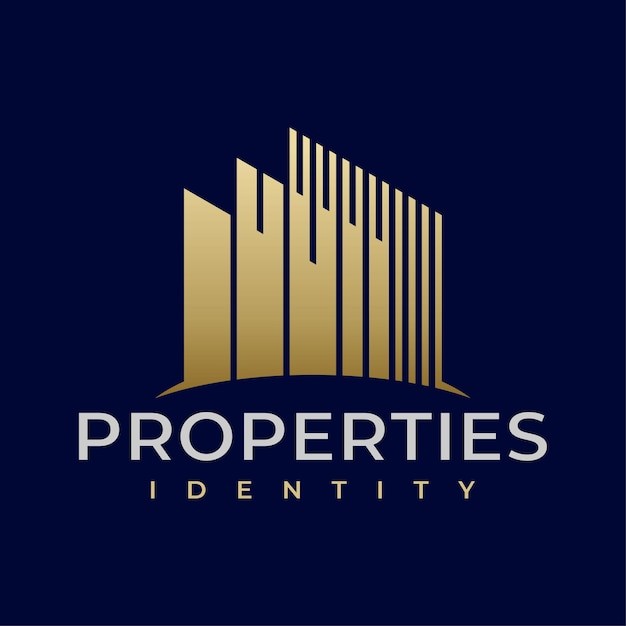 建筑高楼房屋地产标志logo