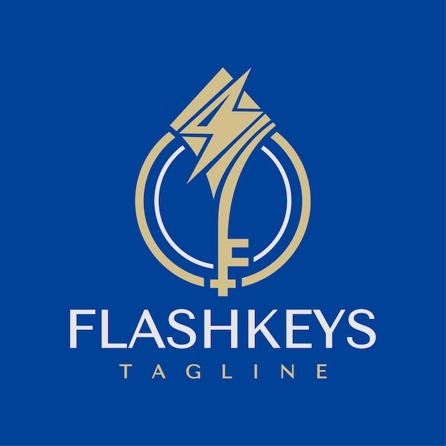 闪电钥匙标志logo