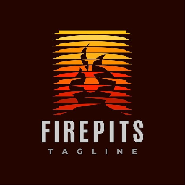 火焰渐变标志logo