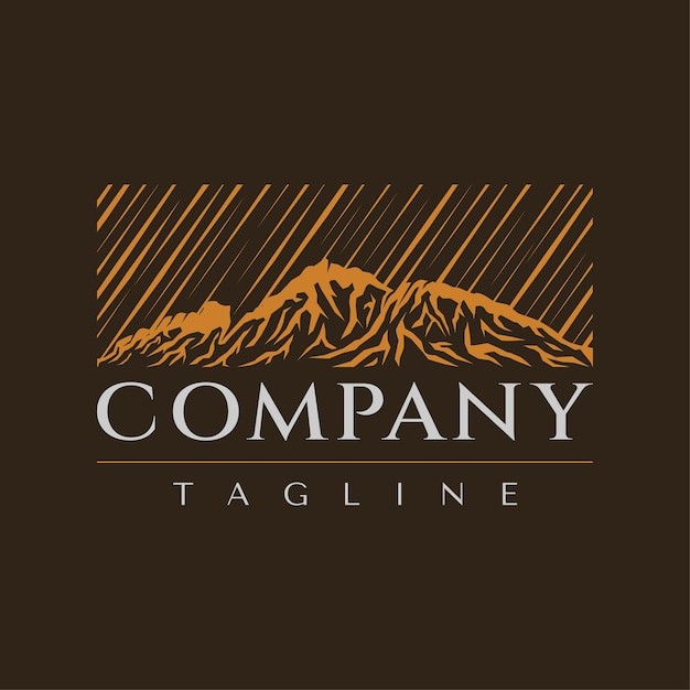 山脉大山标志logo