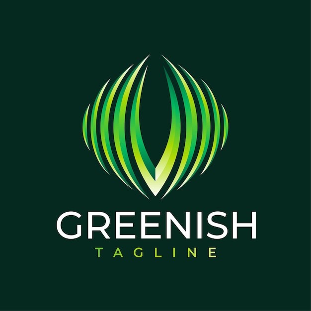 枝叶绿叶标志logo