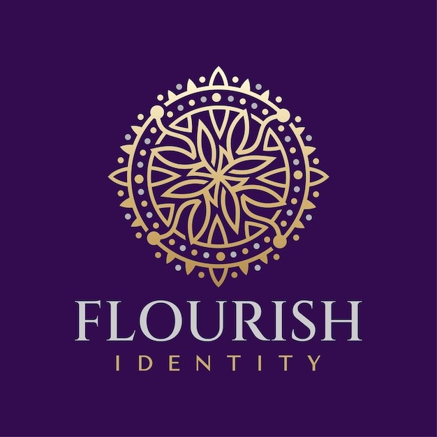 花朵花瓣酒店标志logo