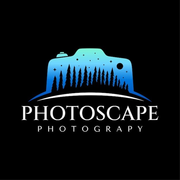 摄影工作室相机风景标志logo